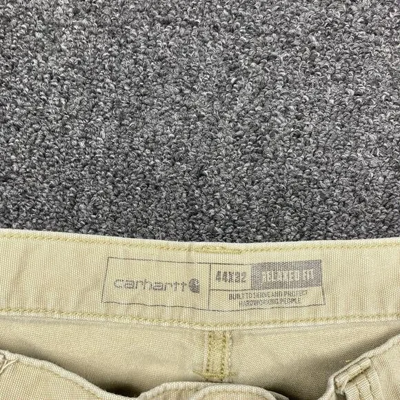 Carhartt BN2291 M Rugged Flex Relaxed Fit Canvas Work Pants Khaki 44x31 - Picture 4 of 14